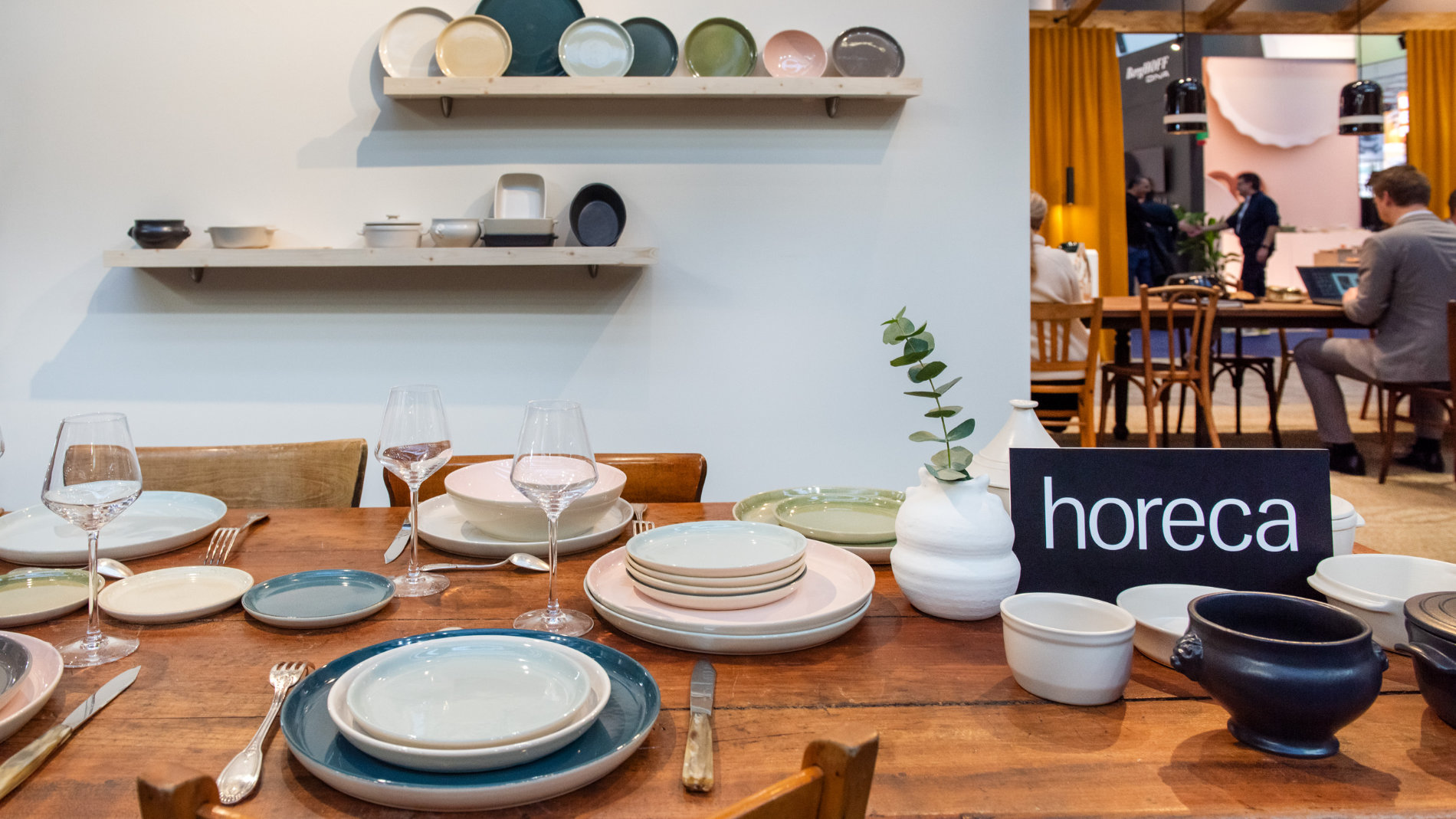 Tableware with HoReCa sign at Ambiente